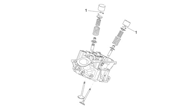 Motor Ventil Shims - Aprilia Tuono 1000ccm 4T LC 2009- ZD4RR1