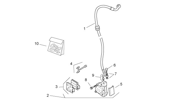 Bowdenzüge Bremsanlage vorn - Aprilia SR 50ccm 2T AC 2001- ZD4RLA