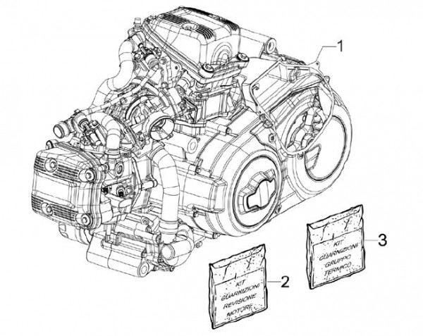 Motor Motor - Aprilia SRV 850ccm 4T 8V LC 2012- ZAPM55103