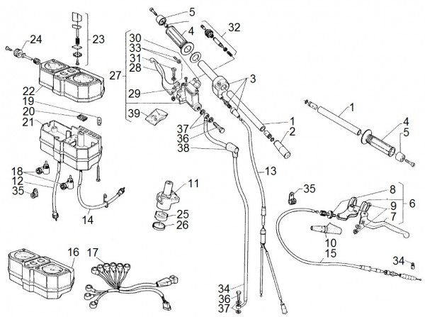 Lenker Lenker - Aprilia AF1 50ccm 2T LC 1988-