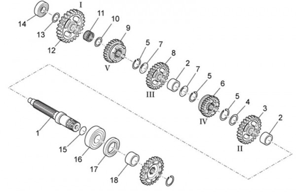 Motor Festrad - Aprilia SXV 550ccm 4T LC 2011- ZD4VSS
