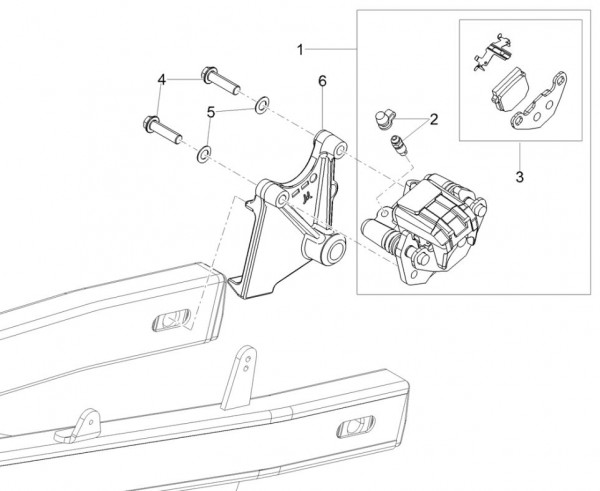 Bowdenzüge Bremsanlage hinten - Aprilia SX 50ccm 2T LC 2018- ZD4KKB03