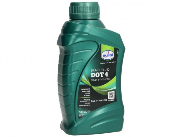 Eurol Bremsflüssigkeit, DOT 4, 0,500 l, SAE J1703 / ISO 4925