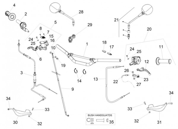 Lenker Lenker - Aprilia SX 50ccm 2T LC 2017- ZD4SWA00