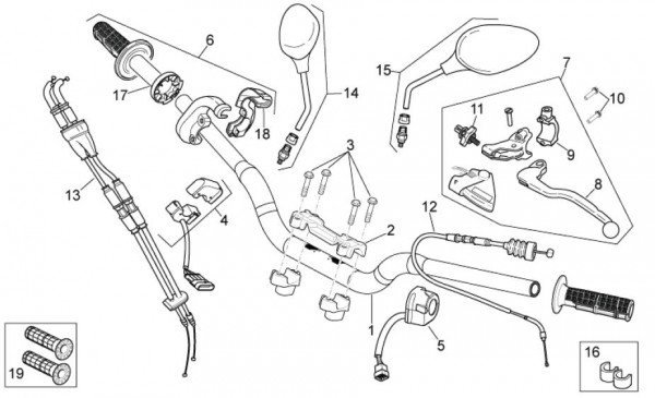 Lenker Lenker - Aprilia SXV 550ccm 4T LC 2011- ZD4VSU50