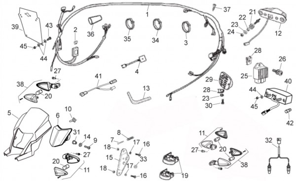 Elektrische Anlage elektrische Anlage - Aprilia SX 50ccm 2T LC 2014- ZD4PVL