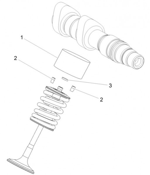 Motor Ventil Shims - Aprilia Caponord Rally 1200ccm 4T 8V LC 2015- ZD4VKB000