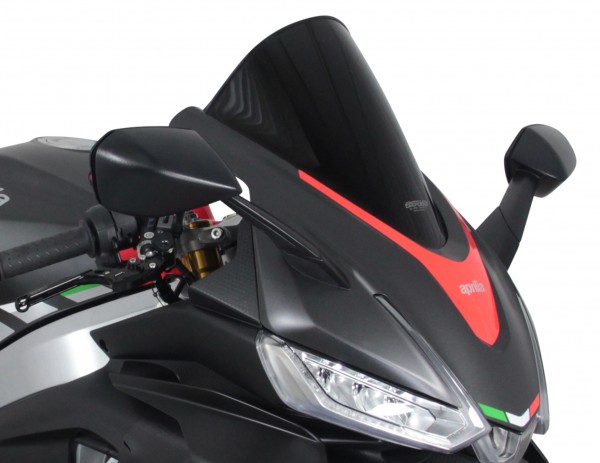 MRA Racingscheibe "R " schwarz für Aprilia RS 660 2021-