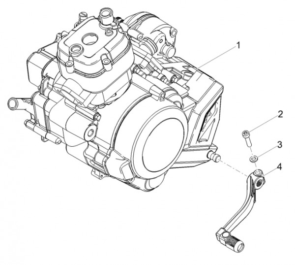 Motor Motor - Aprilia SX 50ccm 2T LC 2018- ZD4KKB01