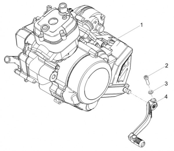 Motor Motor - Aprilia SX 50ccm 2T LC 2018- ZD4KKB03