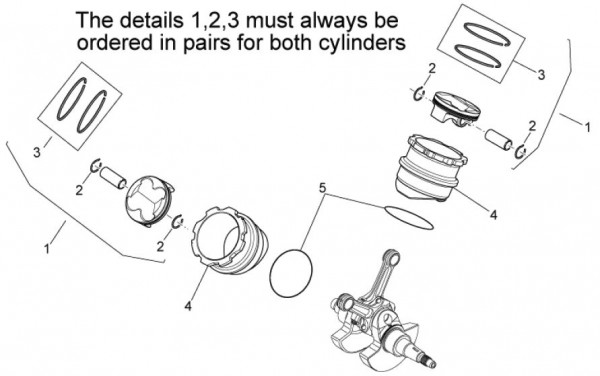 Motor Zylinder - Aprilia SXV 450ccm 4T LC 2009- ZD4VSR