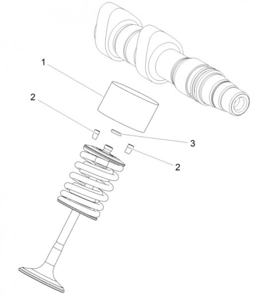 Motor Ventil Shims - Aprilia Caponord 1200ccm 4T 8V LC 2016- ZD4VKA01
