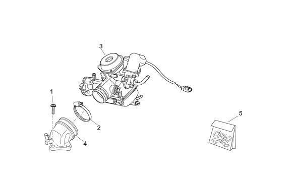 Motor Vergaser - Aprilia Atlantic 125ccm 4T LC 2003- ZD4SP0