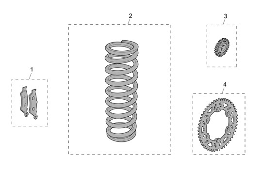 Zubehör Aprilia Accessoires- Fahrwerk - Aprilia SXV 450ccm 4T LC 2006- ZD4VSR