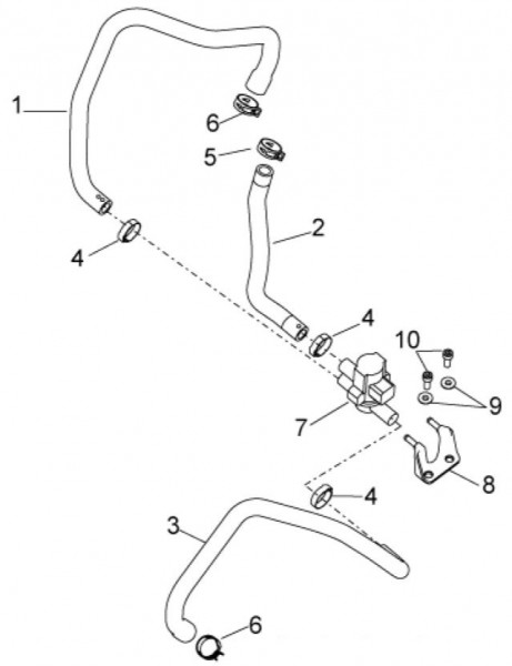 Motor Sekundärluftsystem - Aprilia Tuono V4 1100ccm 4T LC 2018- ZD4KGA00