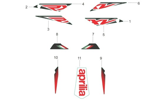 Fahrgestell Dekore III - Aprilia SXV 450ccm 4T LC 2008- ZD4VSR1C