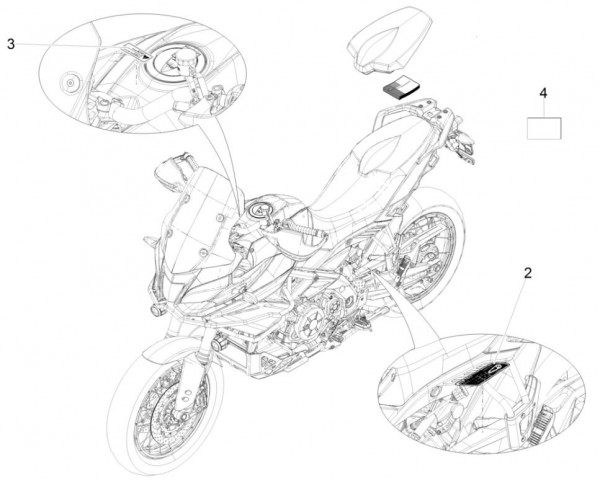Fahrgestell Dekore II - Aprilia Caponord Rally 1200ccm 4T 8V LC 2016- ZD4VKB001