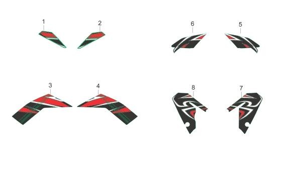 Fahrgestell Dekore II - Aprilia SXV 550ccm 4T LC 2006- ZD4VSS