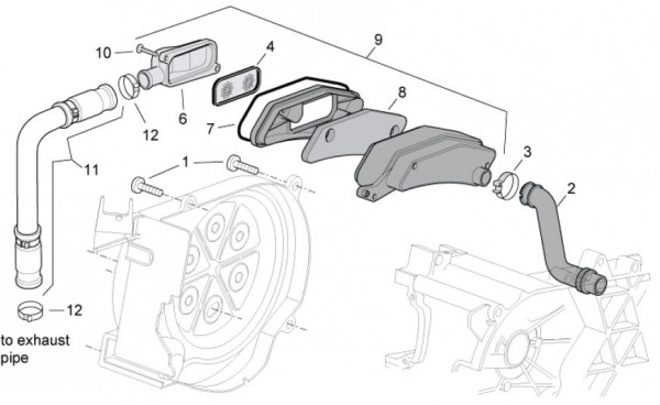 Motor Sekundärluftsystem - Aprilia SR 50ccm 2T LC 2013- ZD4VFD00