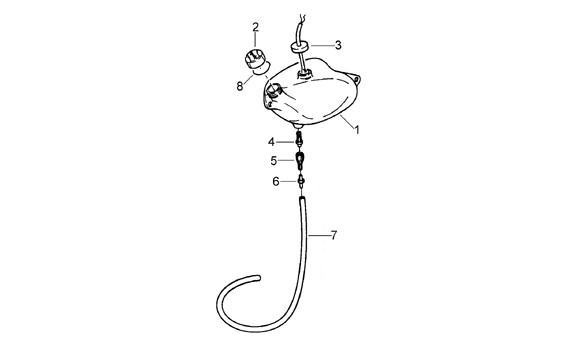 Fahrgestell Öltank - Aprilia Classic 50ccm 2T LC 1999- ZD4LP