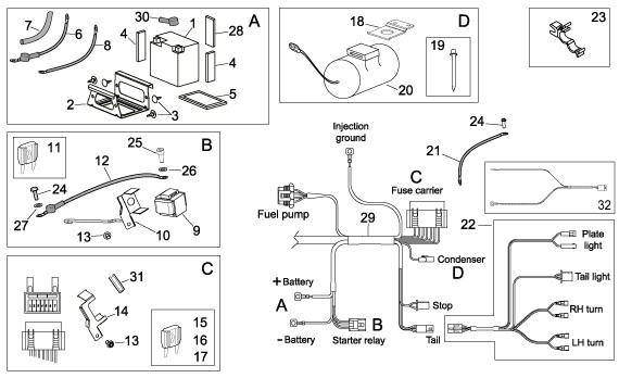 Elektrische Anlage elektrische Anlage II - Aprilia SXV 450ccm 4T LC 2008- ZD4VSR