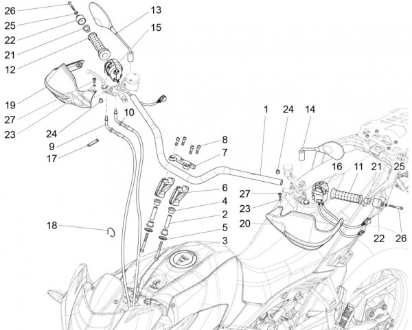 Lenker Lenker - Aprilia Caponord Rally 1200ccm 4T 8V LC 2016- ZD4VKB00X