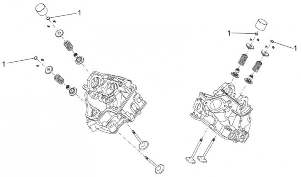 Motor Ventil Shims - Aprilia SXV 450ccm 4T LC 2009- ZD4VSR