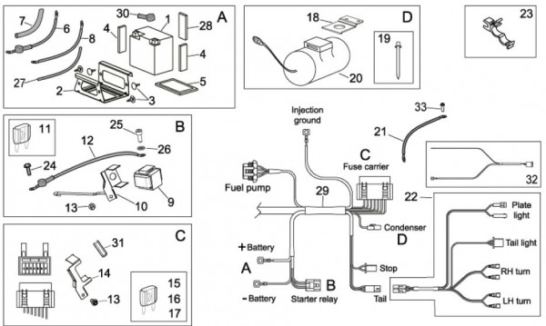 Elektrische Anlage elektrische Anlage II - Aprilia SXV 550ccm 4T LC 2011- ZD4VSS