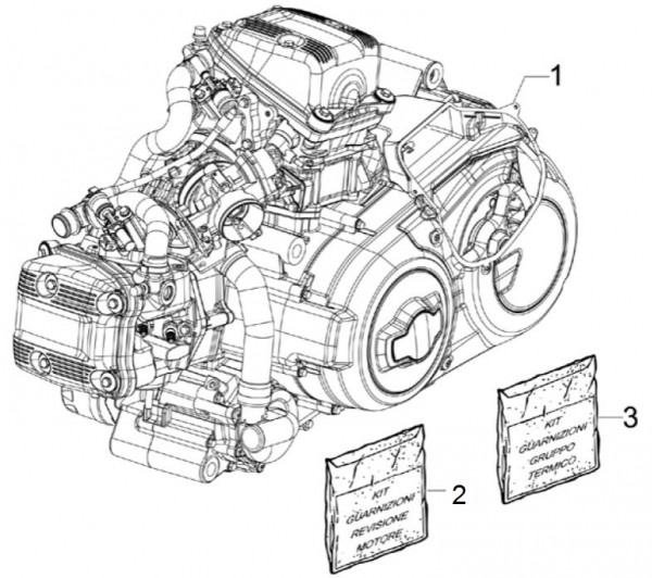 Motor Motor - Aprilia SRV 850ccm 4T 8V LC 2013- ZAPM55104