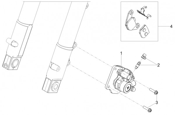 Bowdenzüge Bremsanlage vorn - Aprilia SX 50ccm 2T LC 2018- ZD4KKB01