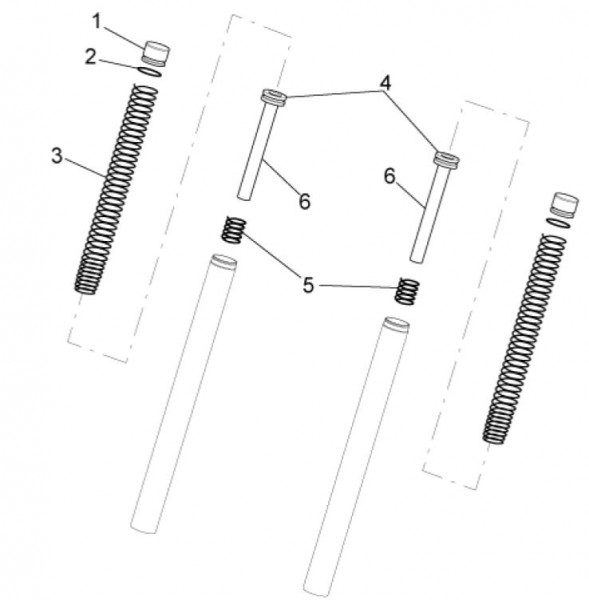 Radaufhängung Gabelkomponenten - Aprilia SR 50ccm 2T LC 2014- ZD4VFD00