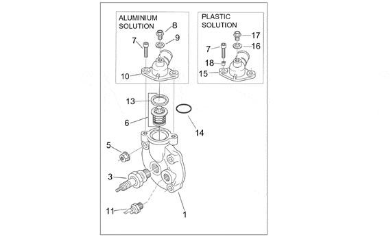 Motor Zylinderkopf - Aprilia SR 50ccm 2T AC 2000- ZD4RLA