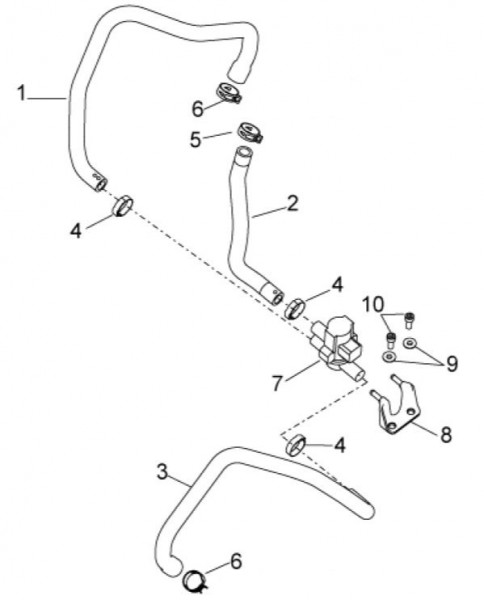 Motor Sekundärluftsystem - Aprilia Tuono V4 R 1000ccm 4T LC 2014- ZD4TYCA0
