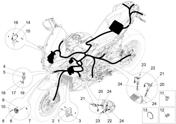 Elektrische Anlage Regler - Aprilia Caponord 1200ccm 4T 8V LC 2015- ZD4VKA01