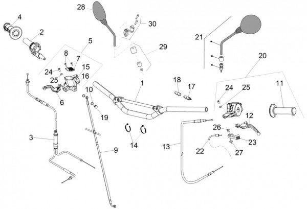 Lenker Lenker - Aprilia SX 50ccm 2T LC 2015- ZD4PV