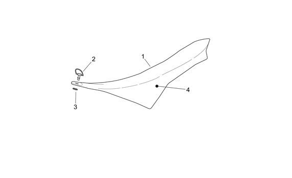 Fahrgestell Sitz - Aprilia SXV 450ccm 4T LC 2008- ZD4VSR