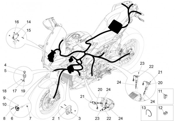 Elektrische Anlage Regler - Aprilia Caponord 1200ccm 4T 8V LC 2016- ZD4VK000