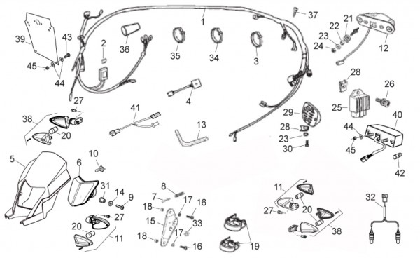 Elektrische Anlage elektrische Anlage - Aprilia SX 50ccm 2T LC 2015- ZD4SWA00