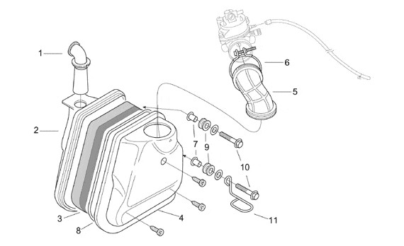 Motor Luftfilter - Aprilia SR 50ccm 2T AC 1998- ZD4LY