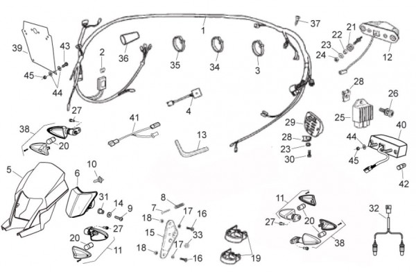Elektrische Anlage elektrische Anlage - Aprilia SX 50ccm 2T LC 2017- ZD4SWA00