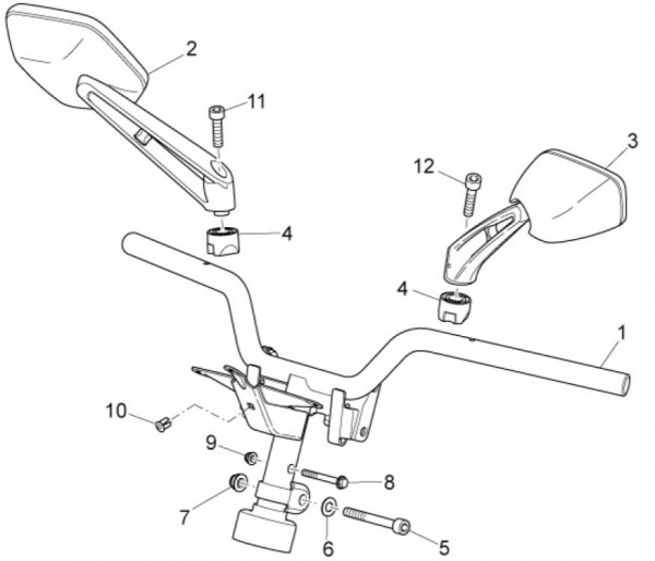 Lenker Lenker - Aprilia SR 50ccm 2T LC 2014- ZD4VFD00