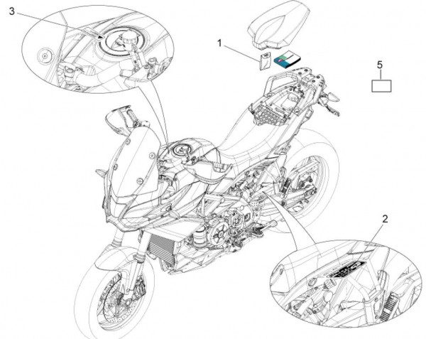 Fahrgestell Dekore II - Aprilia Caponord 1200ccm 4T 8V LC 2016- ZD4VKA