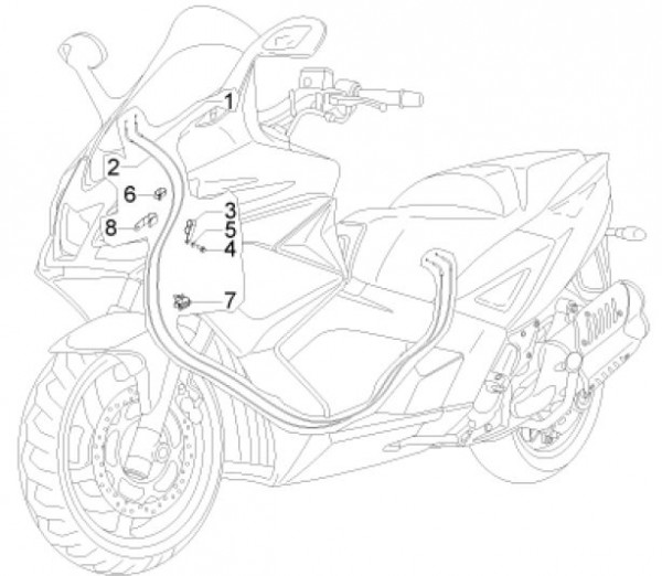 Bowdenzüge Bowdenzüge - Aprilia SRV 850ccm 4T 8V LC 2012- ZAPM55103