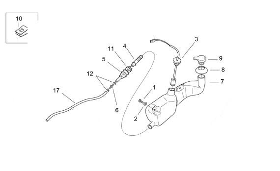 Fahrgestell Öltank - Aprilia SR 50ccm 2T AC 2000- ZD4RLA