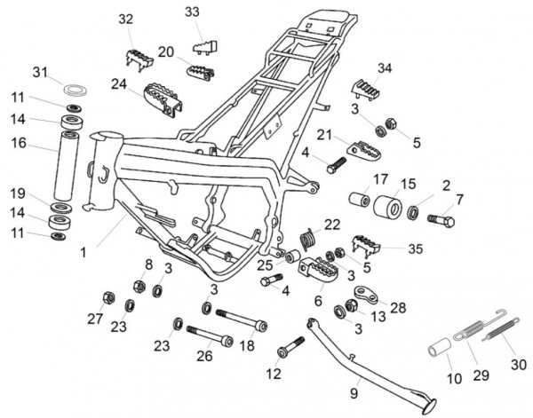 Motor Schaltgabel - Aprilia SX 50ccm 2T LC 2014- ZD4PV