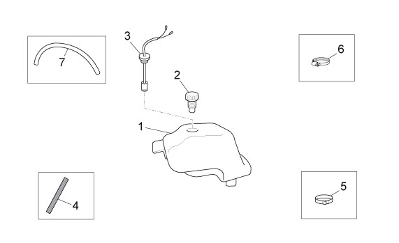 Fahrgestell Öltank - Aprilia SX 125ccm 2T LC 2008- ZD4SX000