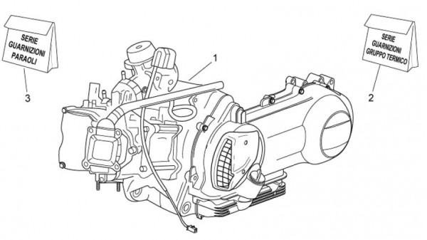 Motor Motor - Aprilia Atlantic 125ccm 4T LC 2011- ZD4SPD
