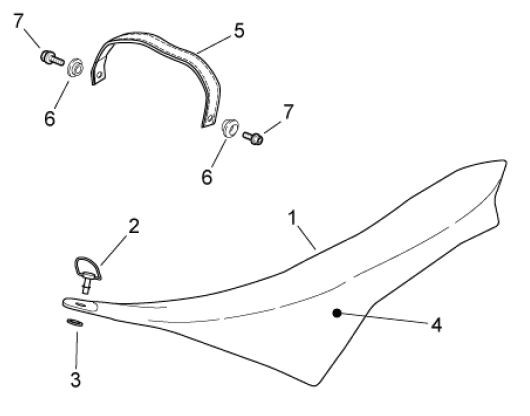 Fahrgestell Sitz - Aprilia SXV 550ccm 4T LC 2011- ZD4VSS