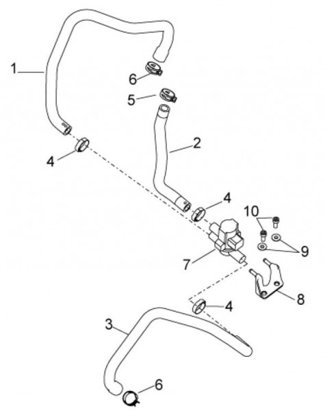Motor Sekundärluftsystem - Aprilia Tuono V4 1100ccm 4T LC 2015- ZD4TYH00