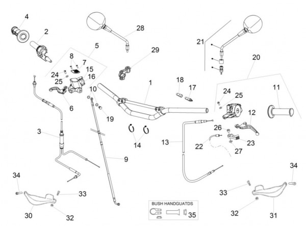 Lenker Lenker - Aprilia SX 50ccm 2T LC 2014- ZD4PVG01